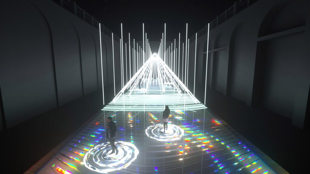 Foto dalla mostra Aura: the immersive light experience
