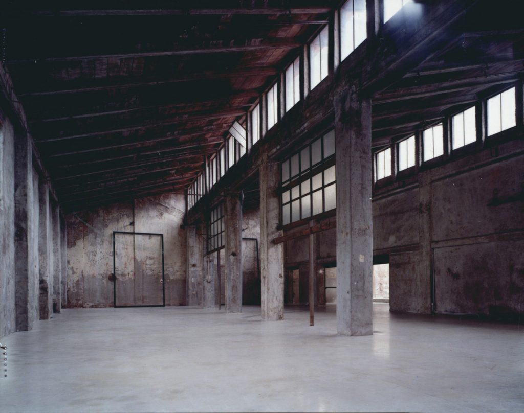 INSIDE lo SPAZIO, progetto di Tanja Solci, produzione di Carlo Solci, 1999, durante l'intervento di ristrutturazione complessiva.