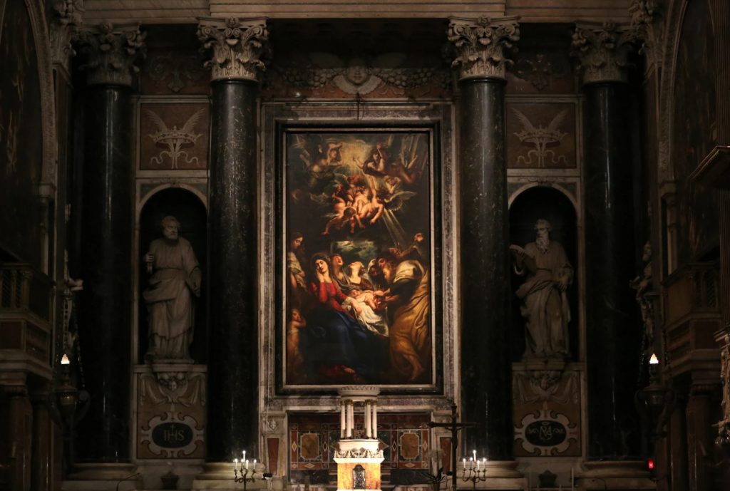 La Circoncisione di Peter Paul Rubens nella Chiesa del Gesù per la mostra Rubens e i Palazzi di Genova a Palazzo Ducale