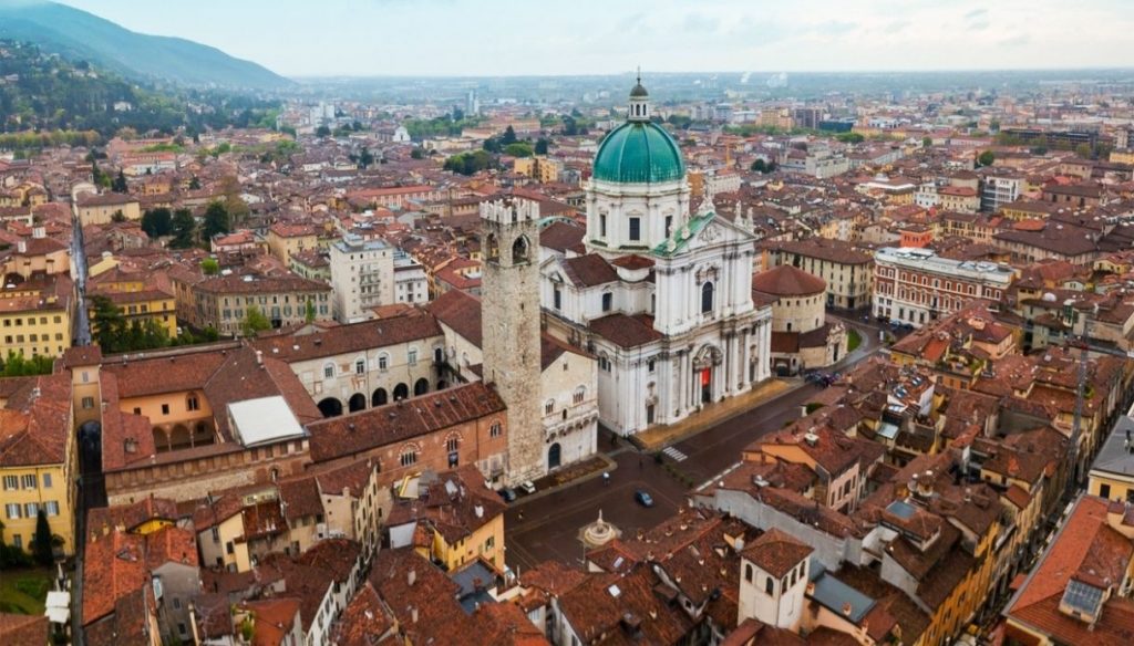 Vista della città di Brescia 