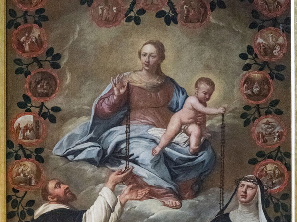 Giacomo Ceruti detto il Pitocchetto, Madonna del Rosario e Santi. Artogne, Chiesa dei Santi Cornelio e Cipriano
