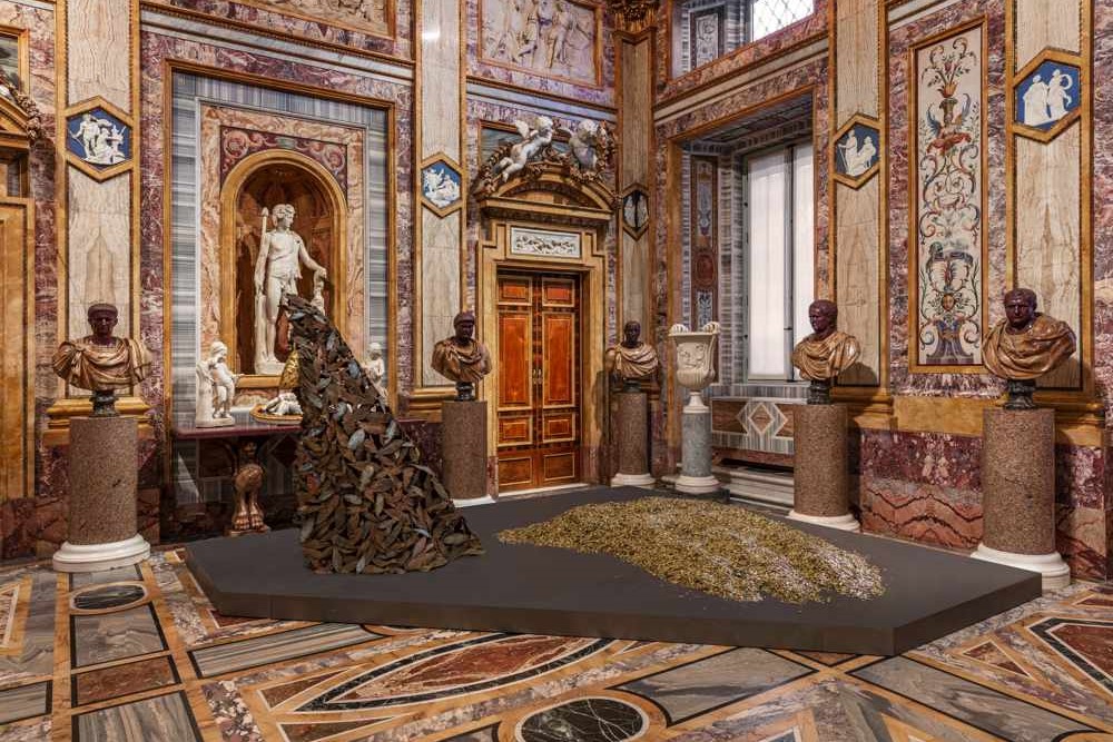 Giuseppe Penone. Gesti universali, Installation view, Sala degli Imperatori, Galleria Borghese, Roma