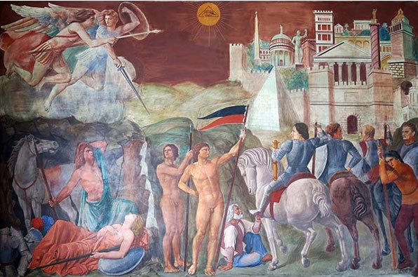 Achille Funi, I Crociati a Gerusalemme, dal ciclo murale dell’Arengo in Ferrara (1934 - 1938)