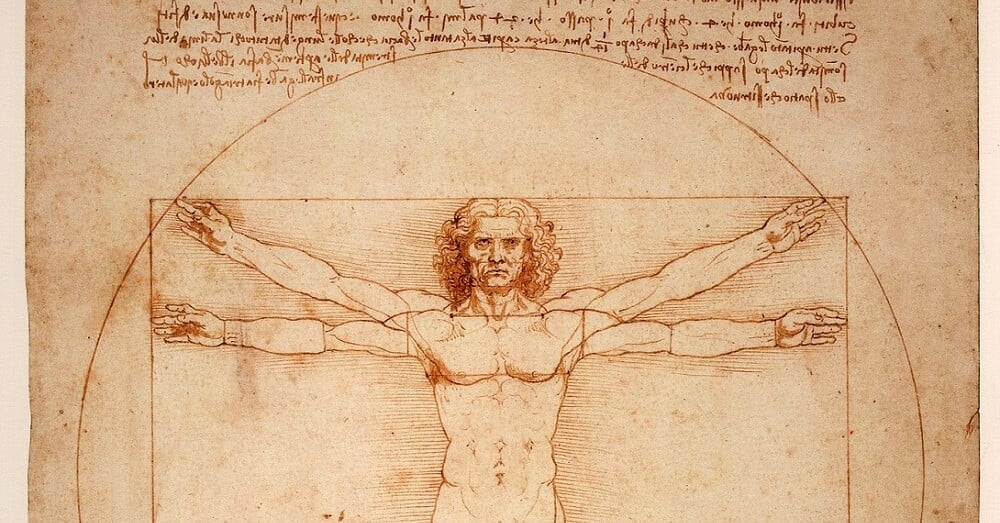 Leonardo Da Vinci, l'uomo Vitruviano 