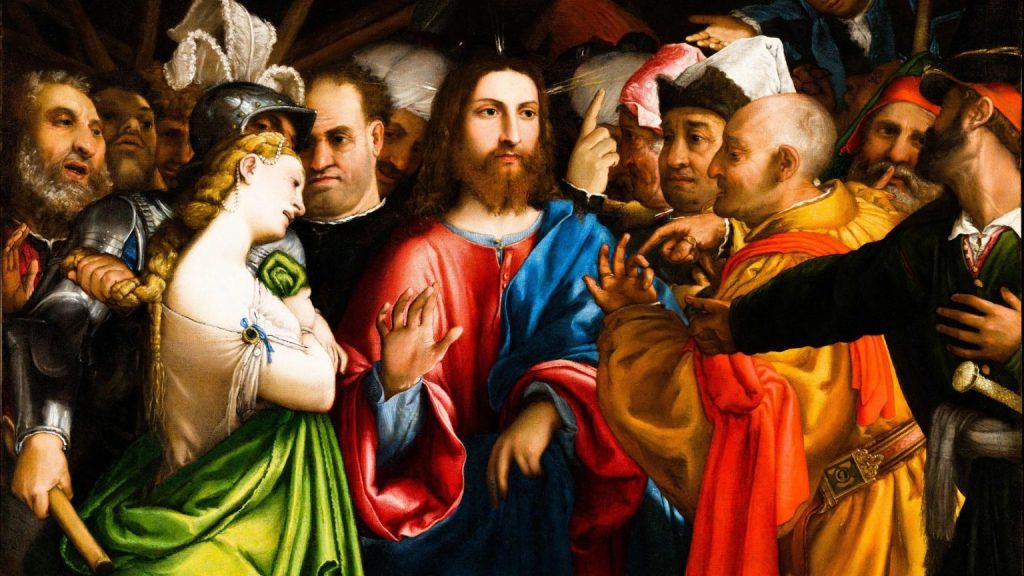 "Cristo e l'Adultera", Lorenzo Lotto