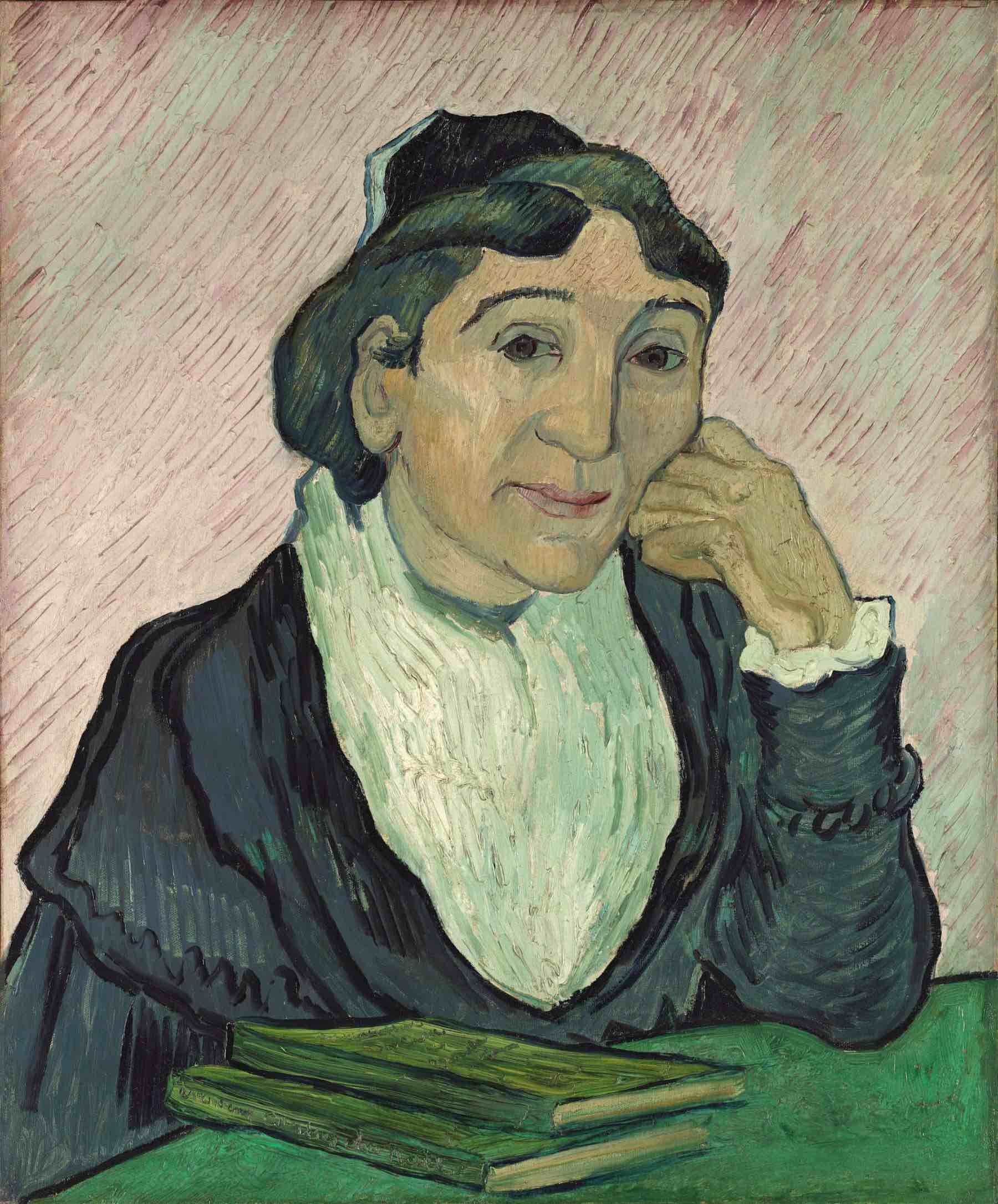 Vincent van Gogh, Ritratto di Marie Julien Ginoux (L'Arlesiana), Saint-Rémy-de-Province, febbraio 1890. Olio su tela, 60x50 cm. Galleria Nazionale d'Arte Moderna e Contemporanea di Roma