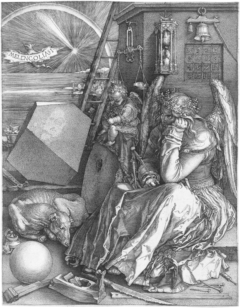 Albrecht Dürer, Melancolia I, 1514
Kupferstichkabinett, Staatliche Museen zu Berlin