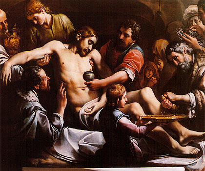 Alessandro Tiarini, Deposizione di Gesù, 1614/1615 circa, olio su tela, 148x190 cm, Reggio Emilia, collezioni d'arte Credem
