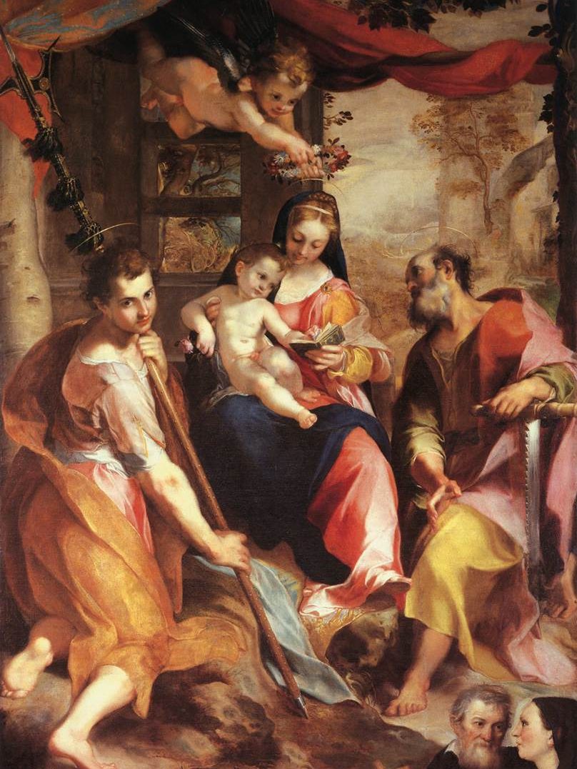 (Madonna di San Simone) 1567
Olio su tela, 283 x 190 cm. Galleria Nazionale delle Marche, Urbino