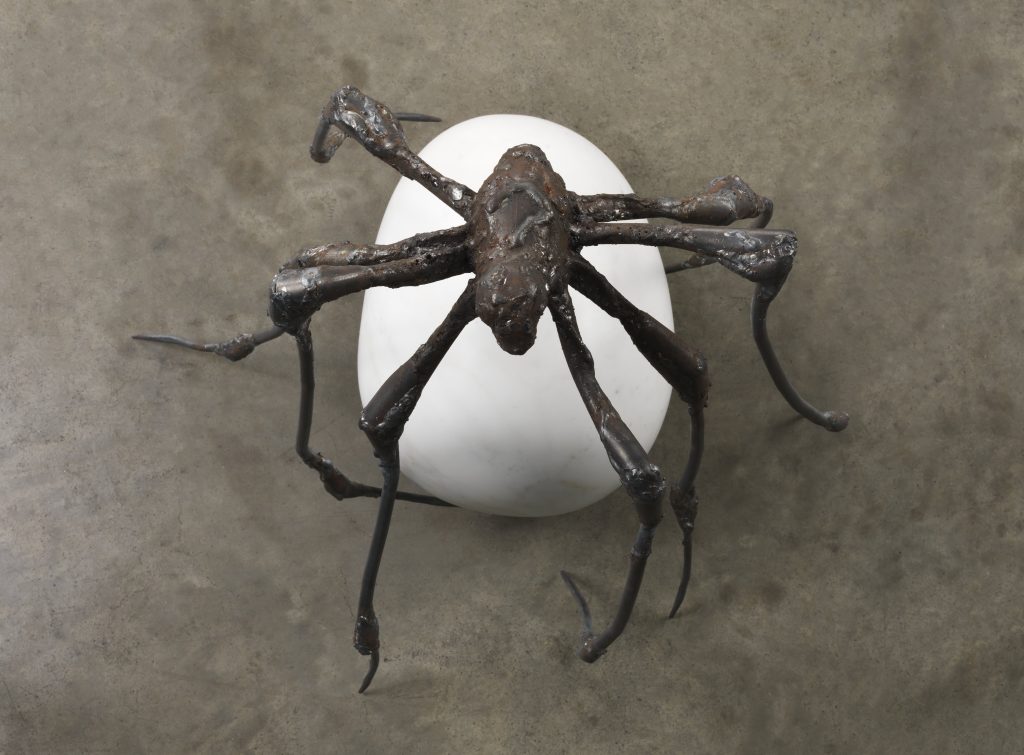 Louise Bourgeois: SPIDER, 2000. Steel and marble 52.1 x 44.5 x 53.3 cm 
Photo: Christopher Burke, © The Easton Foundation/Licensed by S.I.A.E., Italy and VAGA at Artists Rights Society (ARS), NY