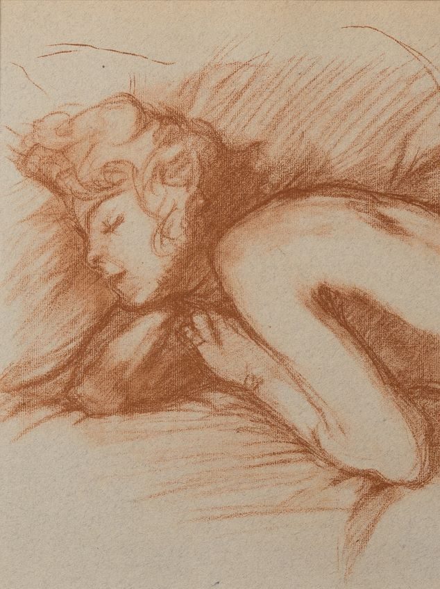 Henri de Toulouse-Lautrec, Ritratto di donna che dorme (particolare), Litografia – Ed. 1948
Parigi (Francia)
