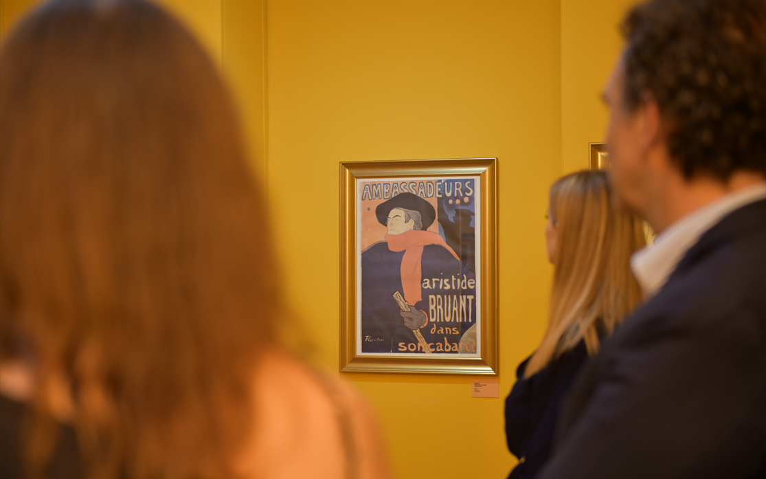 All'interno della mostra "Henri de Toulouse-Lautrec – Il mondo del circo e di Montmartre".
Toulouse-Lautrec a Parma